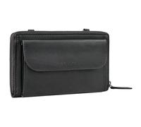 STILORD 'Monica' Femmes Portefeuille en Cuir avec Compartiment pour téléphone Portable Sac à Main Porte-Monnaie Feminin Sac à bandoulière Femme, Couleur:Noir
