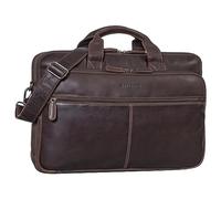 STILORD 'Noan' Cuir Serviette Hommes Grand Business 15,6 Pouces Laptop Sac Enseignant XL Sac à bandoulière Vintage Cuir véritable Sac étudiant, Couleur:Torres - Marron