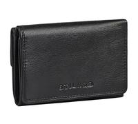 STILORD "Olive Portefeuille Femme Cuir Veritable Moyenne - Elegant Porte Monnaie avec Protection RFID & NFC - comme Porte Carte & Porte-Billets Trifold en Boîte Cadeau Couleur:Noir