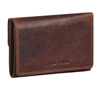 STILORD "Olive Portefeuille Femme Cuir Veritable Moyenne - Elegant Porte Monnaie avec Protection RFID & NFC - comme Porte Carte & Porte-Billets Trifold en Boîte Cadeau Couleur:Kara - Cognac