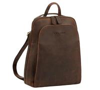 STILORD 'Ophelia' 2-en-1 Sac à Dos en Cuir Véritable - Bandoulières Élégant Antivol pour Femmes - Design Vintage Loisir 10,9 Pouces