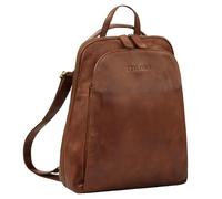 STILORD 'Ophelia' Sac à Dos Cuir Véritable 2-en-1 - Sac à Main Bandoulière Élégant - Sac Antivol - 10,9 Pouces, Couleur: Brandy - Cognac