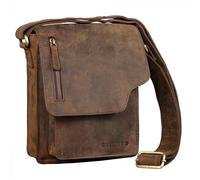 STILORD 'Pete' Petite Sacoche Bandoulière pour Hommes Sac Messager Vintage Sac à l'Épaule Besace en Cuir pour Tablette 8,4 Pouces, Couleur:colorado - marron