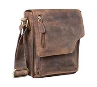 STILORD 'Pete' Petite Sacoche Bandoulière pour Hommes Sac Messager Vintage Sac à l'Épaule Besace en Cuir pour Tablette 8,4 Pouces, Couleur:calais - marron