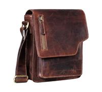 STILORD 'Pete' Petite Sacoche Bandoulière pour Hommes Sac Messager Vintage Sac à l'Épaule Besace en Cuir pour Tablette 8,4 Pouces, Couleur:florida - marron