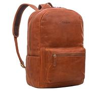 STILORD Quincy Sac à Dos avec Compartiment pour Ordinateur Portable en Cuir Hommes Femmes Grand Sac à Dos Scolaire Sac à Dos uni Vintage Couleur:maraska - Marron