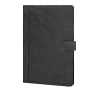 STILORD Raymond Porte Document Cuir avec Pince Conferencier A4 Cuir Veritable Vintage Business Portfolio Professionnel avec Porte-Bloc & Fermeture Magnétique Couleur:Antracite