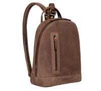 STILORD 'Reed' Sac à Dos Femme Chic en Cuir Vintage Backpack pour Tablets 10,1 Pouces Sacoche Élégant Daypack Rétro pour Femmes Sac à Main en Cuir Véritable, Couleur:Veleta - Marron