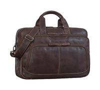 STILORD 'Rocco' Sac Homme Business Cuir Sac Ordinateur 15,6 Pouces Grand Sac de Travail XL Sac Bandoulière Vintage en Cuir Véritable, Couleur:Torres - Marron