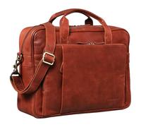 STILORD 'Rodrigo' Sac Business Cuir Vintage Sac Bandoulière Travail Serviette pour Ordinateur Portable 15 Pouces Mallette Porte-Documents en Cuir Véritable, Couleur:conciata al vegetale Brandy
