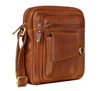 STILORD 'Ryan' Sac Croisé pour Hommes Cuir Véritable | Sacoche Bandoulière Vintage | Petit Sac pour iPad 9,7 Pouces | Sacs à Bandoulière, Couleur:Texas - Marron