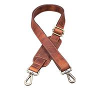 STILORD Sangle de Sac en Cuir avec Rembourrage Interchangeable Sangle Sangle de Sac à Main pour Sac à Bandoulière Vintage Cuir Véritable, Couleur:Kara - Cognac