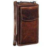 STILORD 'Sarah' Portefeuille à bandoulière en cuir avec poche pour téléphone portable Femme Sac à bandoulière Réglable Crossbody Porte-monnaie, Couleur:salerno - marron