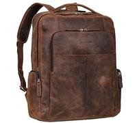 STILORD 'Sigrid' Sac à dos cuir pour ordi 17 pouces Sac à dos de travail pour femmes Sac à dos d'affaires pour hommes Sac à dos pour enseignants, Couleur:zamora - marron