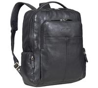 STILORD 'Sigrid' Sac à dos cuir pour ordi 17 pouces Sac à dos de travail pour femmes Sac à dos d'affaires pour hommes Sac à dos pour enseignants, Couleur:noir