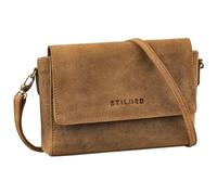 STILORD 'Sylvie' Sac à Main Femme Cuir Marron Vintage Sac à Bandoulière Petite Besace Sac à l'Épaule Pour Sorties Soirées Shopping, Couleur:torino - marron