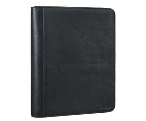 STILORD 'Tate' Porte Documents A4 Cuir Vintage Dossier Document Conférencier Bloc Note A4 Pochette Porte Vue Organisateur de Conférence Protege, Couleur:ossidiana Nero