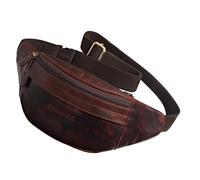 STILORD Terry Sacoche de Ceinture Cuir Vintage Homme Femme Sac Banane avec Ceinture Réglable Pochette Ventrale pour Sport Voyages Travail Festival Couleur:Kara - Marron