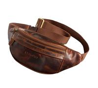 STILORD 'Terry' Sacoche de Ceinture Cuir Vintage Homme Femme Sac Banane avec Ceinture Réglable Pochette Ventrale pour Sport Voyages Travail Festival, Couleur:Kara - Cognac