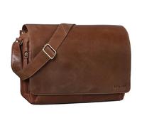 STILORD 'Tom' Vintage Sac à Bandoulière Cuir Élégant Sac à l'Épaule Unisexe Sacoche pour Ordinateur Portable de 15 Pouces Serviette, Andorra - Marron, L, Cartable