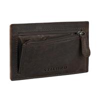 STILORD 'Trevor' Porte-Carte Cuir RFID Mini Portefeuille Homme Femme Porte-Monnaie NFC Portefeuille Cuir Véritable, Couleur:Marron - foncé