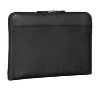 STILORD 'Troy' Housse en Cuir Ordinateur 13 Pouces Pochette pour MacBook et Laptop 13,3 Pouces Vintage Organiseur de Documents Dossiers Conférencier, Couleur:Noir