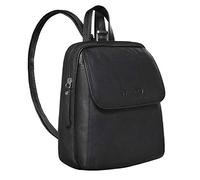 STILORD 'Valentina' Petit Sac à Dos Femme Vintage Cuir Ladies Backpack Mini Sac à l'Épaule Sac Bandoulière Sac à Dos XS pour Shopping Voyage Cuir Véritable, Couleur:noir