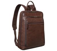 STILORD 'Watson' Sac à Dos pour Ordinateur Portable 15,6 Pouces Cuir Backpack Grand Sac à Dos d'affaires Vintage Sacs de Bureau XL en Cuir Véritable, Couleur:maraska - Marron foncé