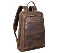 STILORD 'Watson' Sac à Dos pour Ordinateur Portable 15,6 Pouces Cuir Backpack Grand Sac à Dos d'affaires Vintage Sacs de Bureau XL en Cuir Véritable, Couleur:Calais - Marron