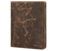 STILORD 'Wesley' Élégante Conferencier A4 Cuir Véritable Porte Document Marron de Conférence Fermeture éclair - Grande Portfolio Tablette 13 Pouces Bureau et Réunions