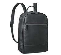 STILORD 'Willis' Grand Sac a Dos Cuir pour Femmes et Hommes Business Backpack de Travail College Voyage Sac à Dos Ordinateur 15 pouces en Cuir Véritable, Couleur:noir