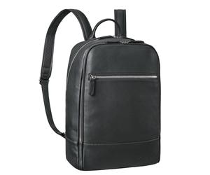 STILORD 'Willis' Grand Sac a Dos Cuir pour Femmes et Hommes Business Backpack de Travail College Voyage Sac à Dos Ordinateur 15 pouces en Cuir Véritable, Couleur:noir
