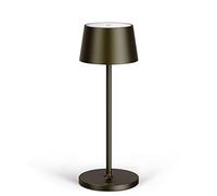 Stilosa Lampe de Table Sans Fil - Lampe Bureau Led Rechargeable - Lampe à poser tactile - Connecteur USB-C - Lampes Rechargeables Design Intérieures et Extérieur - Tropical Noir