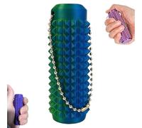 Stim Tools Porte-clés portable aux couleurs vives pour adultes avec motif silencieux pour soulager l'anxiété Vert