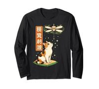 Stimming STIM Stimulation visuelle pour Les Amoureux des Chats Sensibilisation à l'Autisme Manche Longue