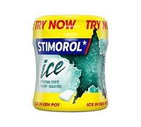 Stimorol Chewing Gum | Bouteille Ice Intense Mint | Stimorol Gum | 6 Pack | 480 Gram Total