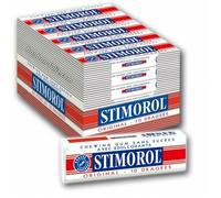 STIMOROL Original - Chewing-Gum sans Sucre avec Édulcorants - Menthe/Réglisse - Lot de 2 Packs de 25 paquets x 14 g