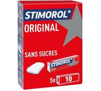 STIMOROL Original Chewing-gums avec édulcorants 5 x 14 g