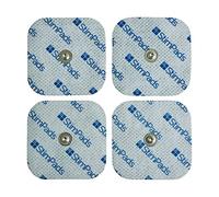 StimPads Électrodes 50x50mm Easy Snap 3,75 mm - Compatibles avec stimulateurs Compex - Dispositif médical certifié Motron NV - Lot de 4