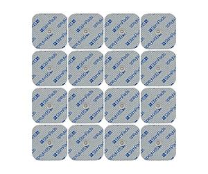 StimPads Électrodes TENS - 16pcs. 5x5cm avec connexion 3,5mm - Compatibles Sanitas, Bluetens, etc. - Électrodes fiables et de haute qualité pour électrostimulateur TENS - Dispositif médical certifié
