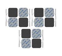 StimPads PRO 12 coussinets d'électrodes en argent 40 x 40 mm avec connecteur à broches de 2 mm Conductivité parfaite Électrodes adhésives réutilisables et durables pour appareils TENSEMS