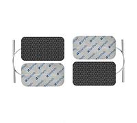 StimPads PRO 4 coussinets d'électrodes en argent 50 x 90 mm avec connecteur à broches de 2 mm Conductivité parfaite Électrodes adhésives réutilisables et durables pour appareils TENSEMS