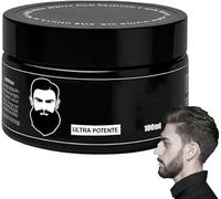 Stimulant pour la barbe, baume stimulant ultra puissant pour la barbe, formule végétale 100% naturelle pour hydrater, renforcer et réparer les poils du visage