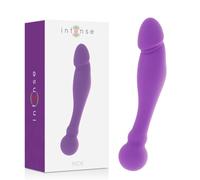 Stimulateur anal et vaginal double embout en silicone rose Rick, Poids 0.168 Kg, Couleur Violet