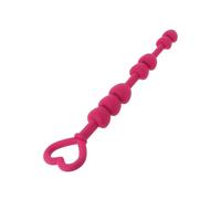Stimulateur anal fuschia 100 % silicone - 21 cm