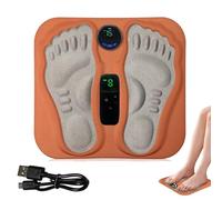 Stimulateur Circulatoire Massage Pieds Foot, Microcourant Pulsé Intelligent, Six Modes, 15 Niveaux D'Intensité, pour Soulager Efficacement les Douleurs Musculaires des Jambes