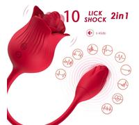 Stimulateur clitoridien à succion Armony rose avec œuf vibrant, Poids 0.244 Kg, Couleur Rouge