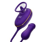 SHE.E.O - SUCCION CLITORIALE AVEC EFFET DE LÉCHAGE ET STIMULATEUR ANAL VIOLET