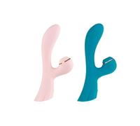 Stimulateur clitoridien et vibromasseur Extase de Hugbox : Bleu