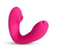 Stimulateur clitoridien et vibromasseur point g - rose - sextoy femme